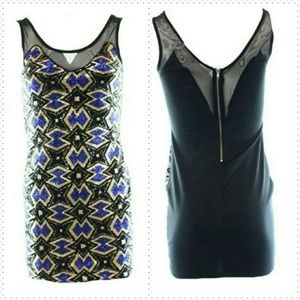 Lush Multicolor Sequin Dress